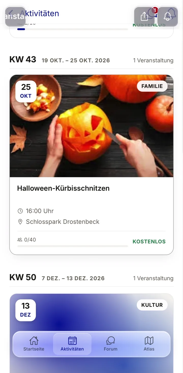 Vorschau: Vereinsleben