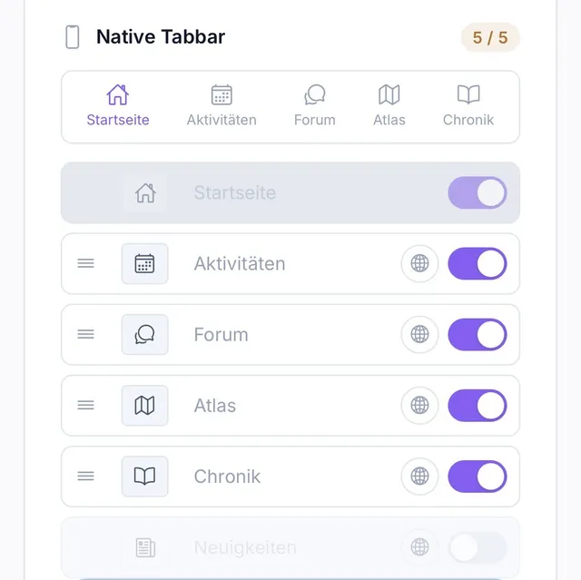 Vorschau: Eigene App