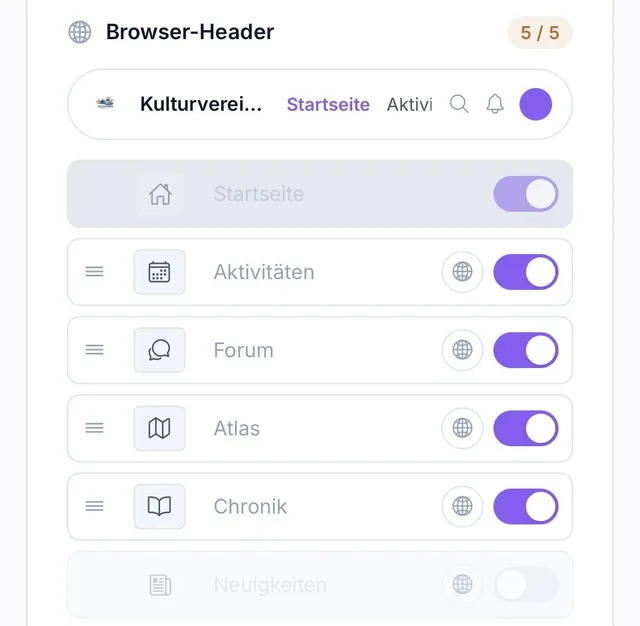 Vorschau: Eigene App